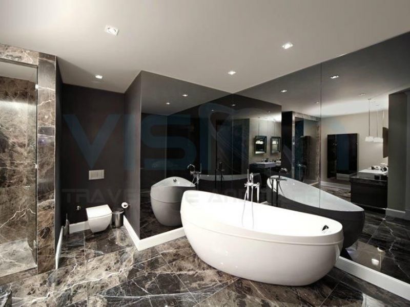 Bruno Perla Marble Bathroom