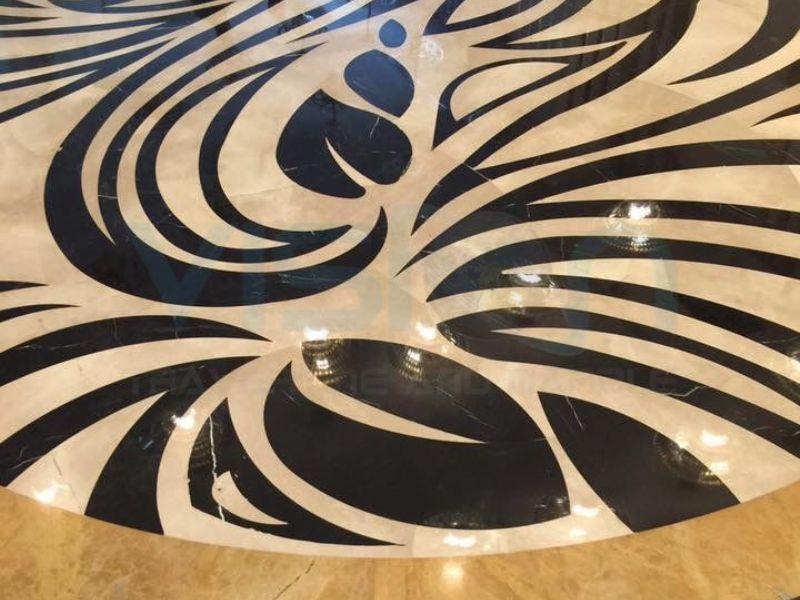 Polished Flooring Marble Medallion