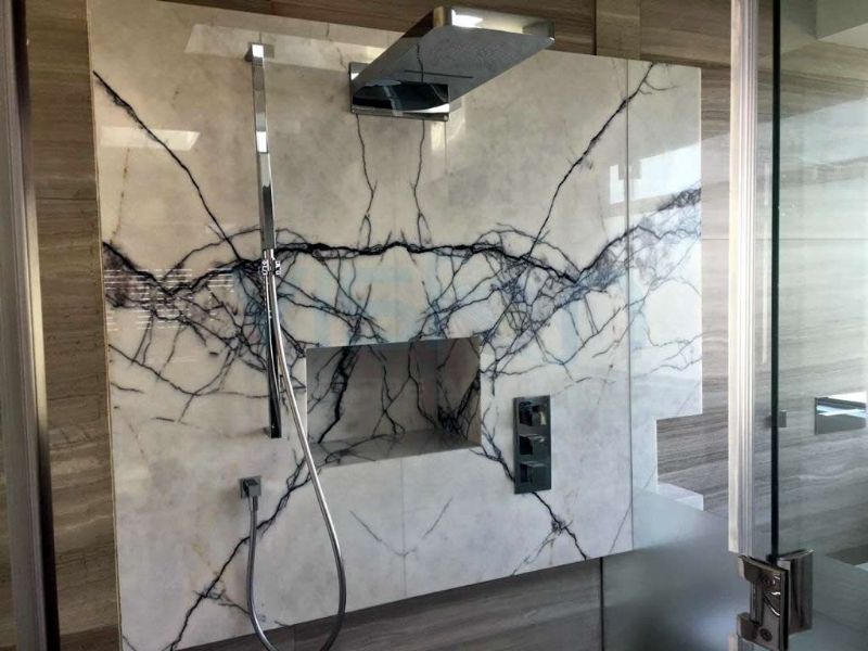 Lilac Marble Bathroom