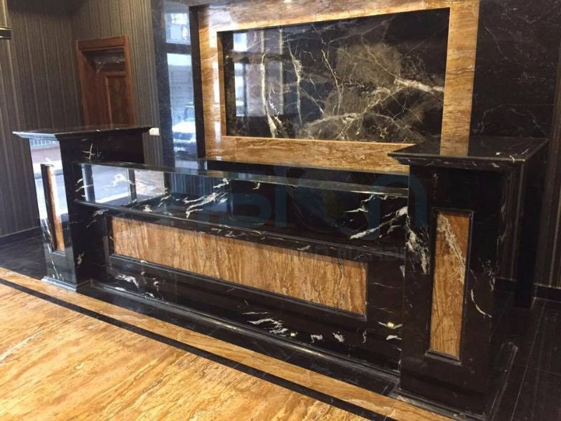 Alexandrette Black Marble Table