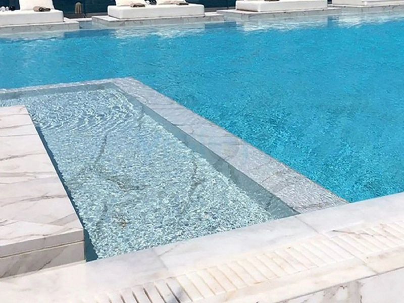 Calacatta Verde Marble Swimming Pool